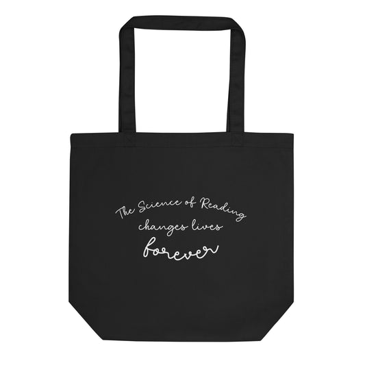 Eco Tote Bag Reading teacher educator gift science of reading book coach interventionist phonics
