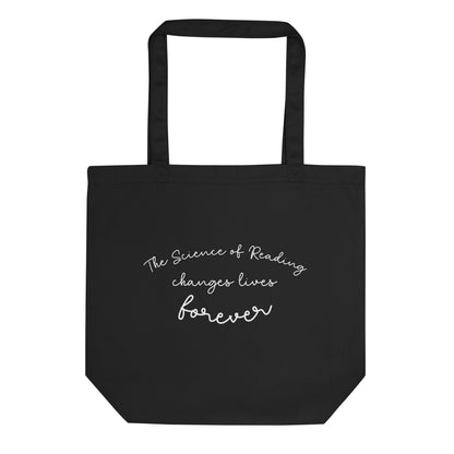 Eco Tote Bag Reading teacher educator gift science of reading book coach interventionist phonics