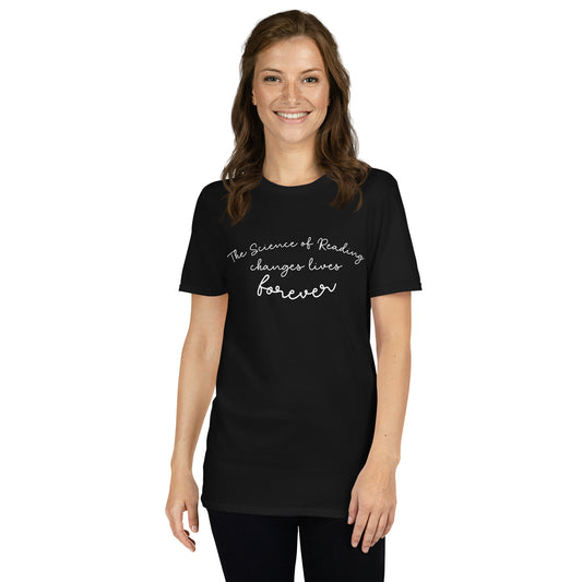 Science of reading Short-Sleeve Unisex T-shirt Reading teacher educator gift science of reading book coach interventionist phonics