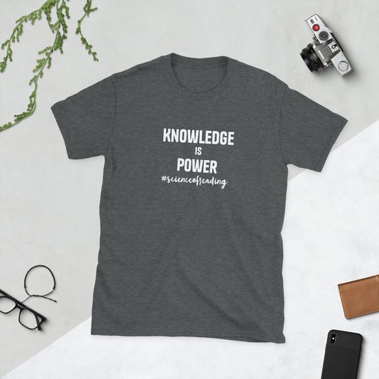 Knowledge building Short-Sleeve Unisex T-Shirt Reading teacher educator gift science of reading book coach interventionist phonics