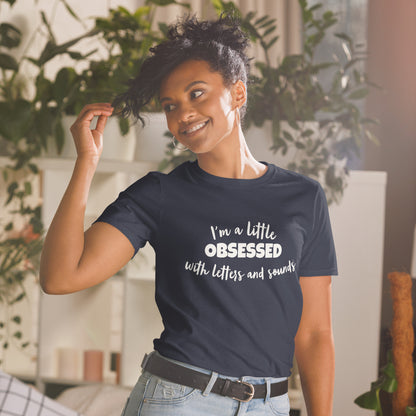 Obsessed Short-Sleeve Unisex T-Shirt Reading teacher educator gift science of reading book coach interventionist phonics