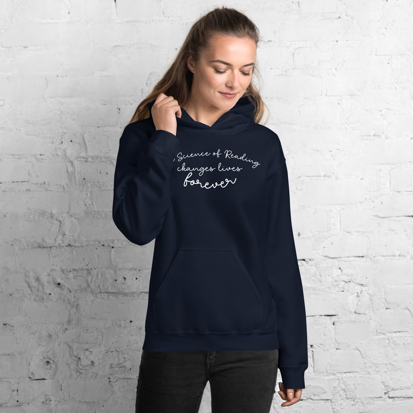 Changing lives Unisex Hoodie Reading teacher educator gift SOR science of reading book coach interventionist phonics