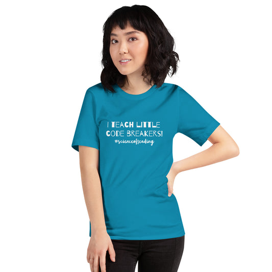 Decode Unisex t-shirt Reading teacher educator gift science of reading book coach interventionist phonics
