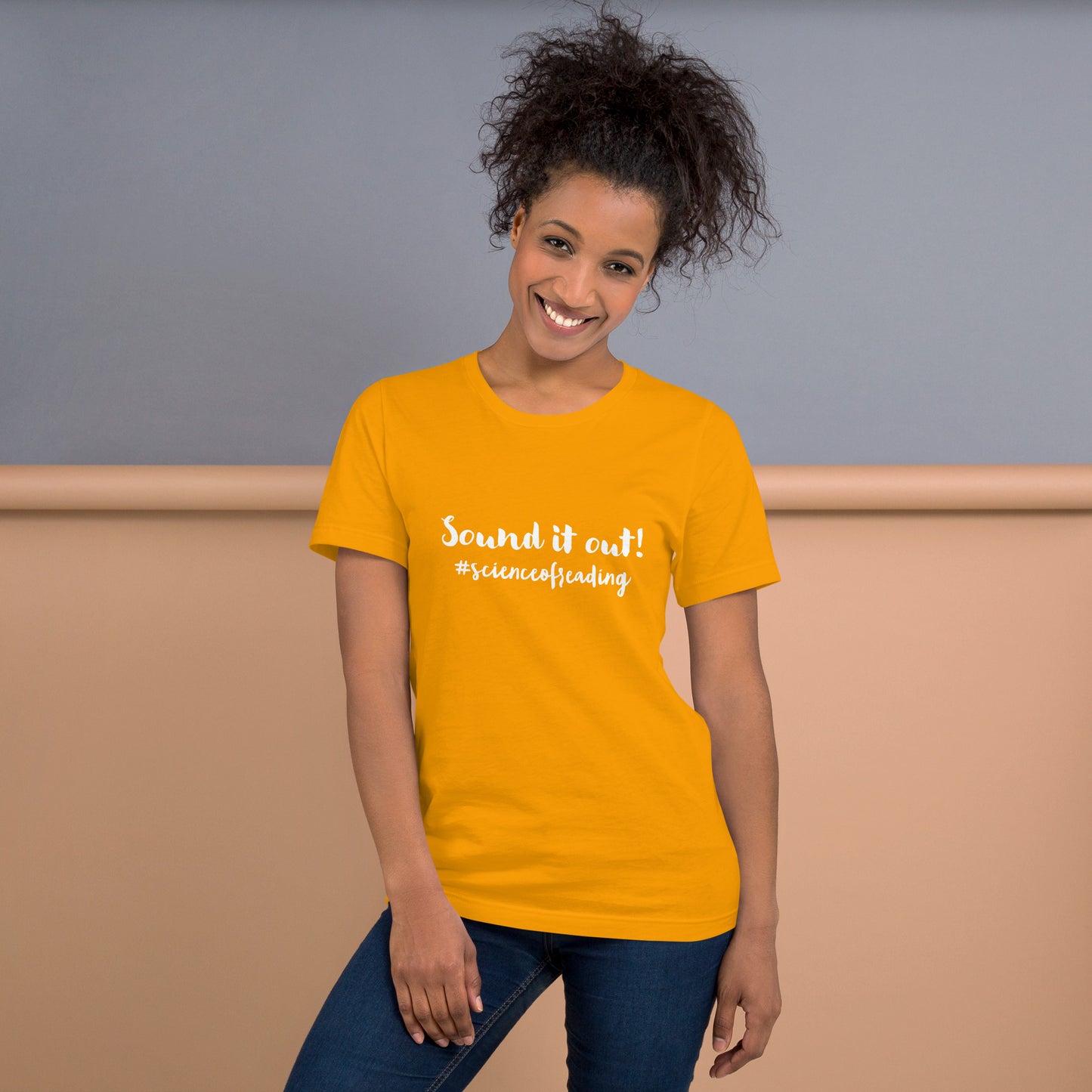 Sound it out decode Unisex t-shirt Reading teacher educator gift science of reading book coach interventionist phonics