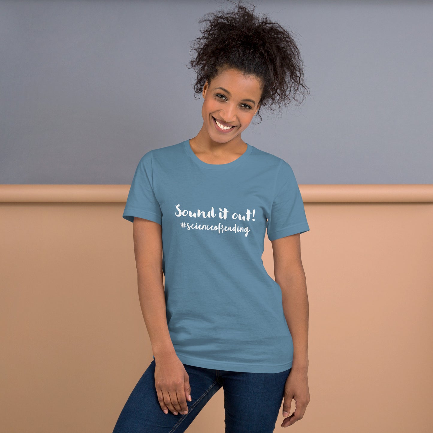 Sound it out decode Unisex t-shirt Reading teacher educator gift science of reading book coach interventionist phonics
