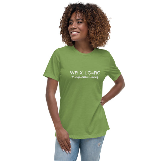 Simple view Women's Relaxed T-Shirt Reading teacher educator gift science of reading book coach interventionist phonics