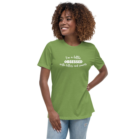 Letters and sounds Women's Relaxed T-Shirt Reading teacher educator gift science of reading book coach interventionist phonics